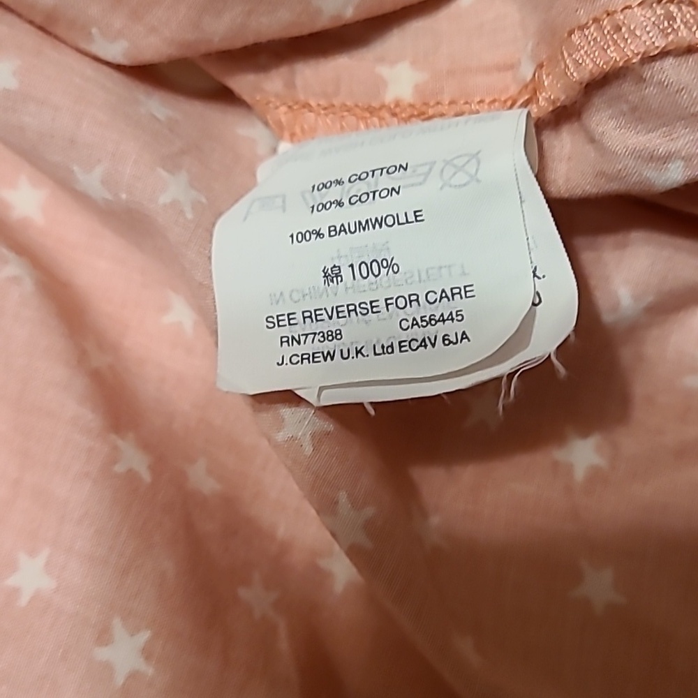 Madewell Chic Stylish 100% cotton women's wrap top, star print & white XS - Picture 4 of 11